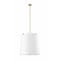 Z-Lite Weston Pendant, 6-Light, 24 In.W x 24 In.H, Modern Gold/White Linen 3501P24-MGLD - alternate 5